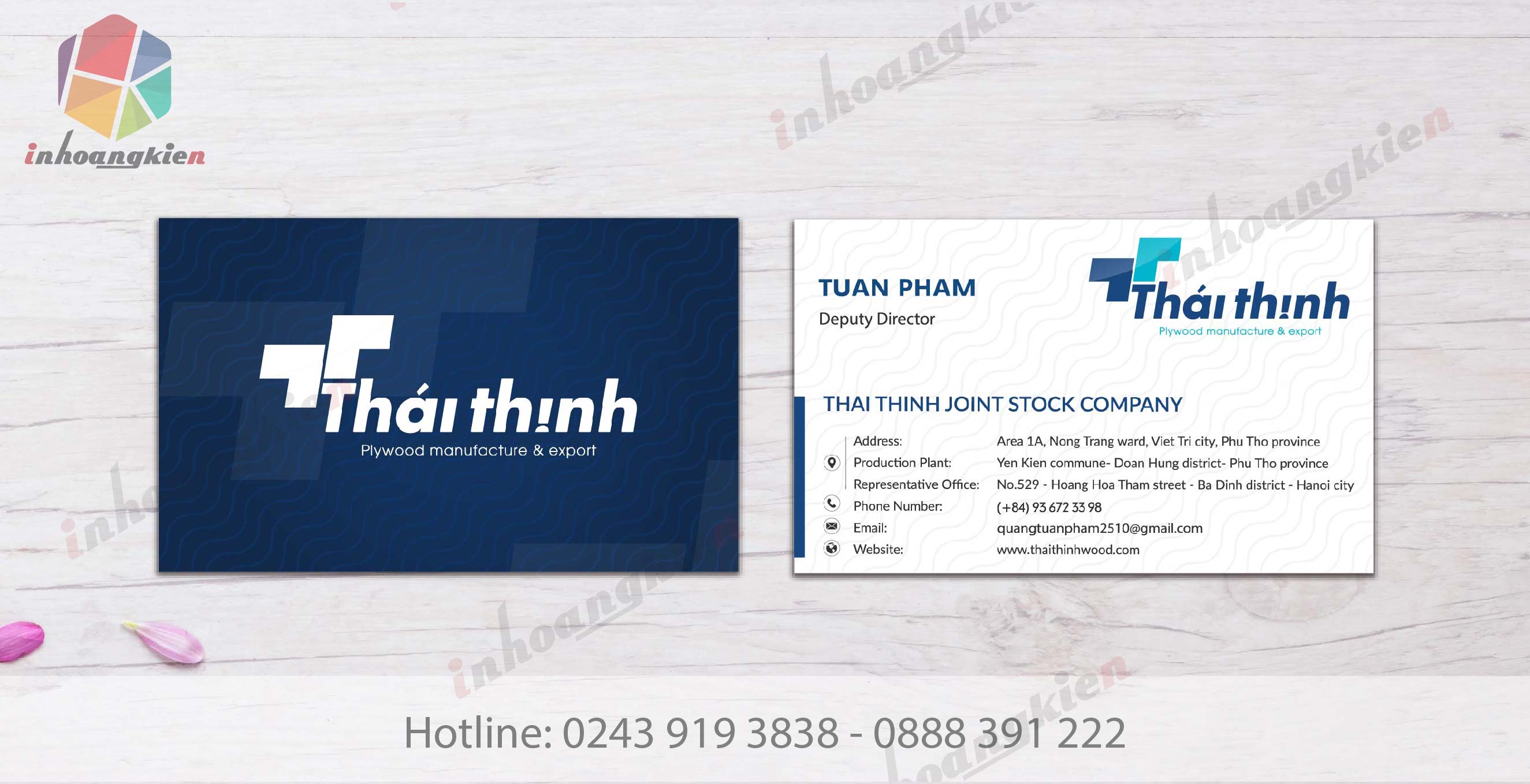 in card công ty Thái Thịnh