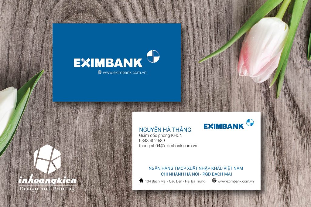 Card visit ngân hàng Eximbank